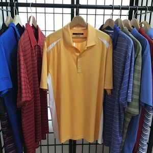 GREG NORMAN Men’s Golf Play Dry Polo shirt. Size L